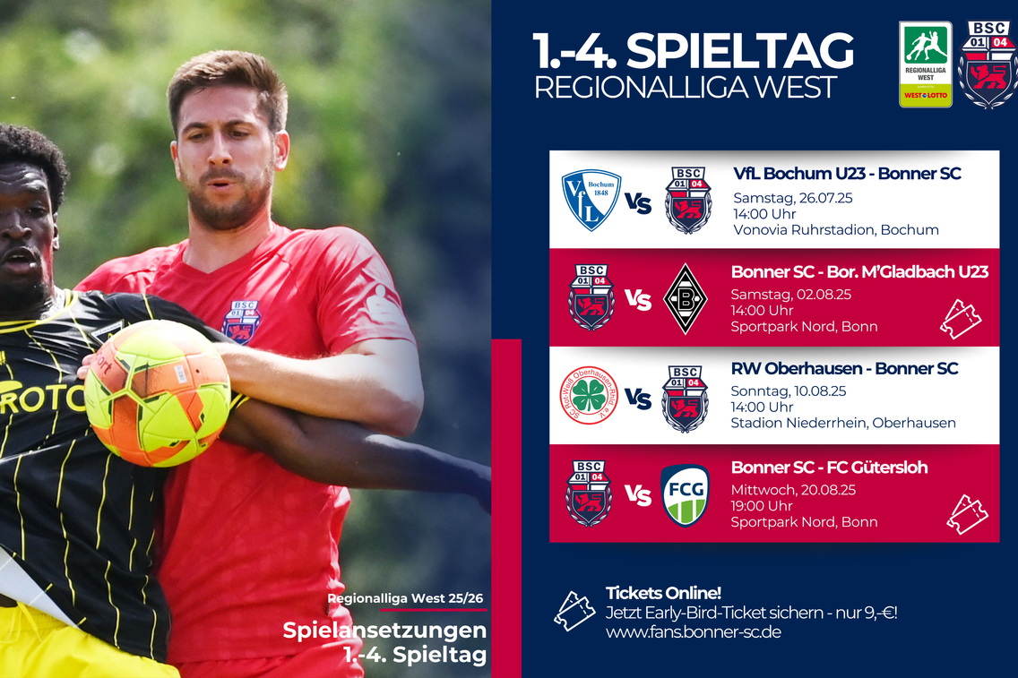 Foto zum Newsartikel Erste vier Spieltage der Regionalliga terminiert!