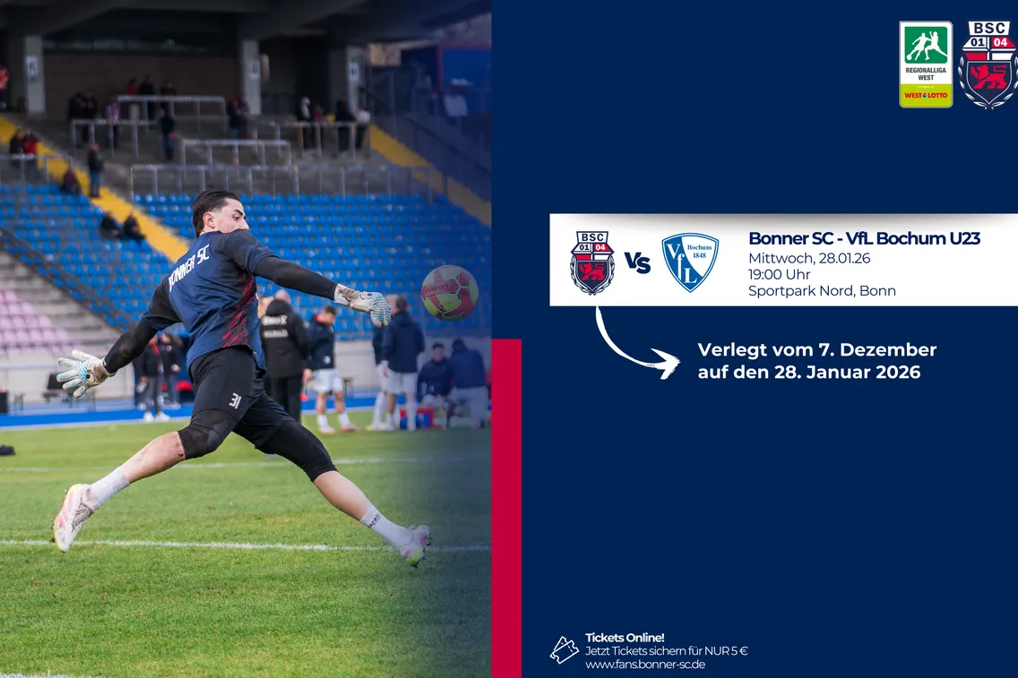 Foto zum Newsartikel Neuterminierung Heimspiel gegen Bochum II