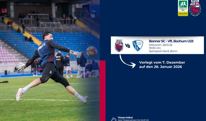 Neuterminierung Heimspiel gegen Bochum II