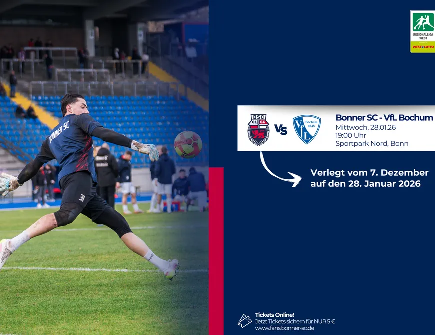 Neuterminierung Heimspiel gegen Bochum II
