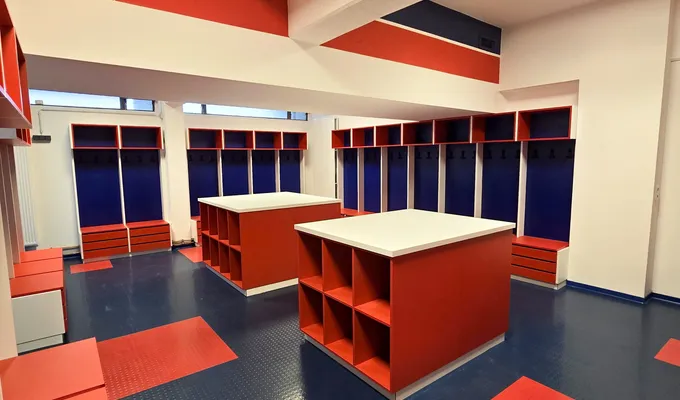 Neue Mannschaftskabine