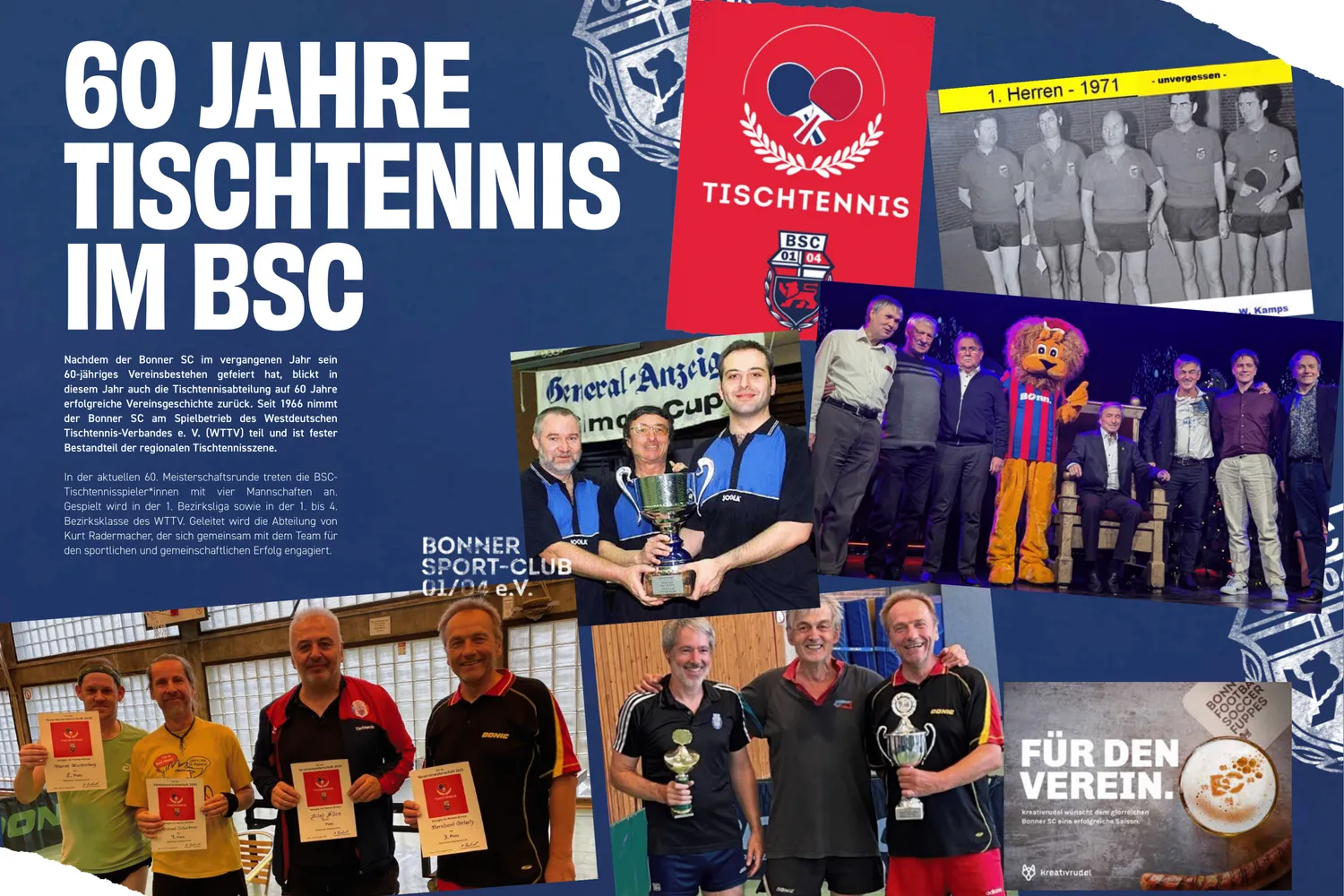 60 Jahre Tischtennis im BSC