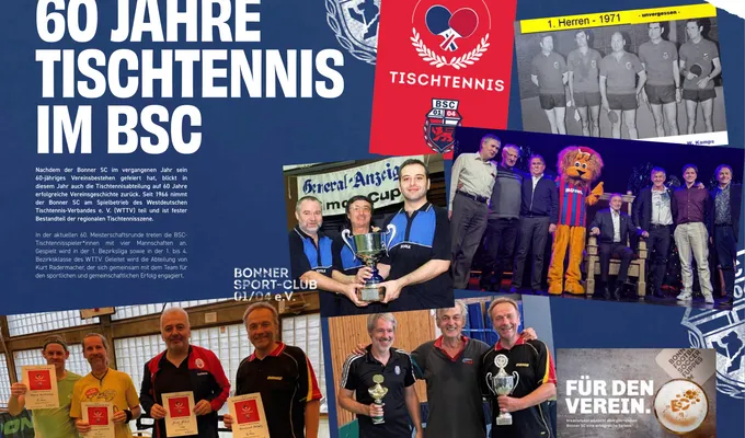 60 Jahre Tischtennis im BSC