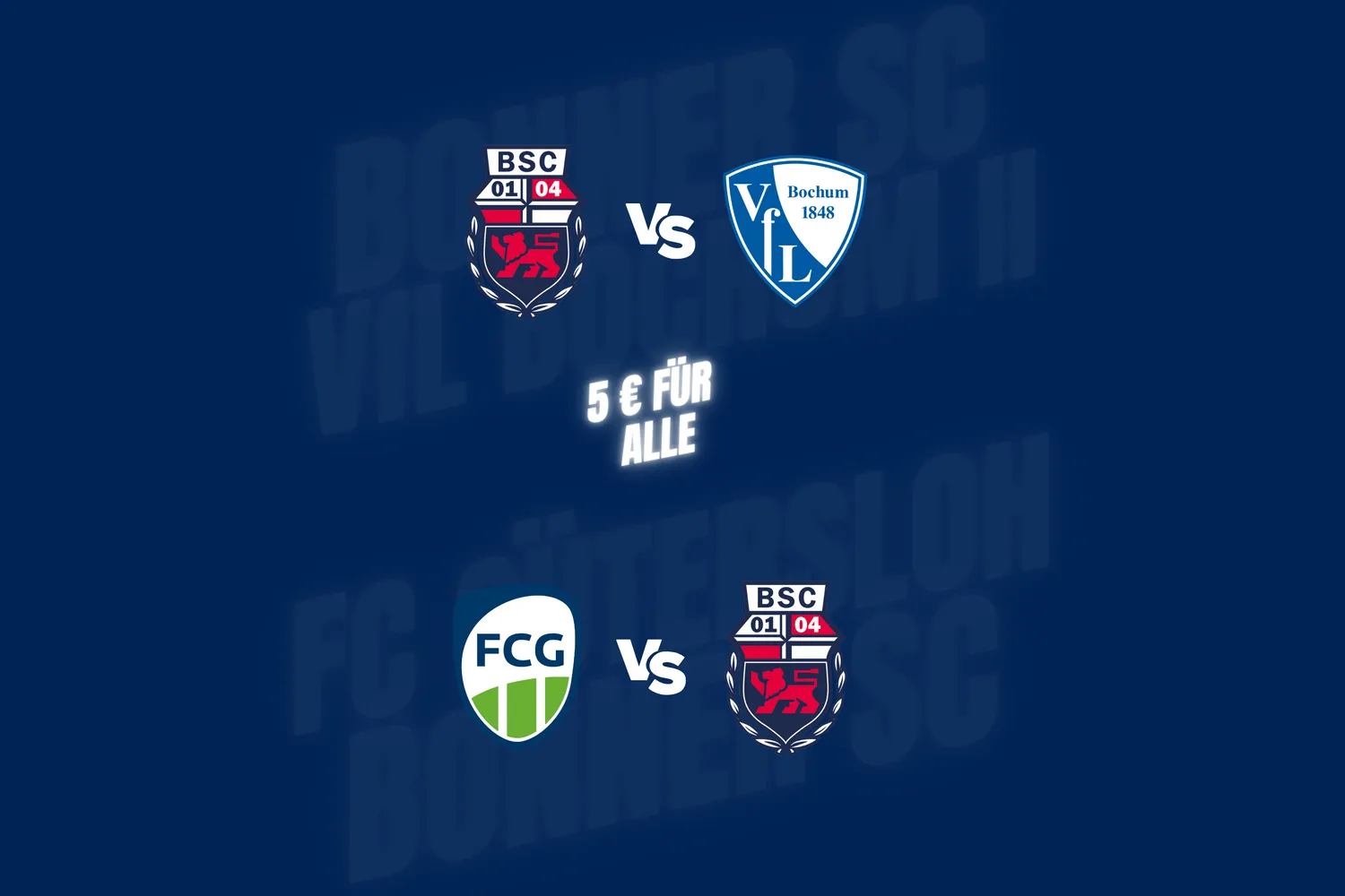 Nachholwoche gegen Bochum und Gütersloh