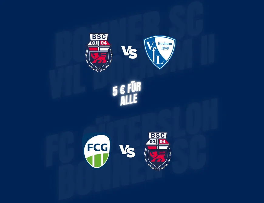 Nachholwoche gegen Bochum und Gütersloh