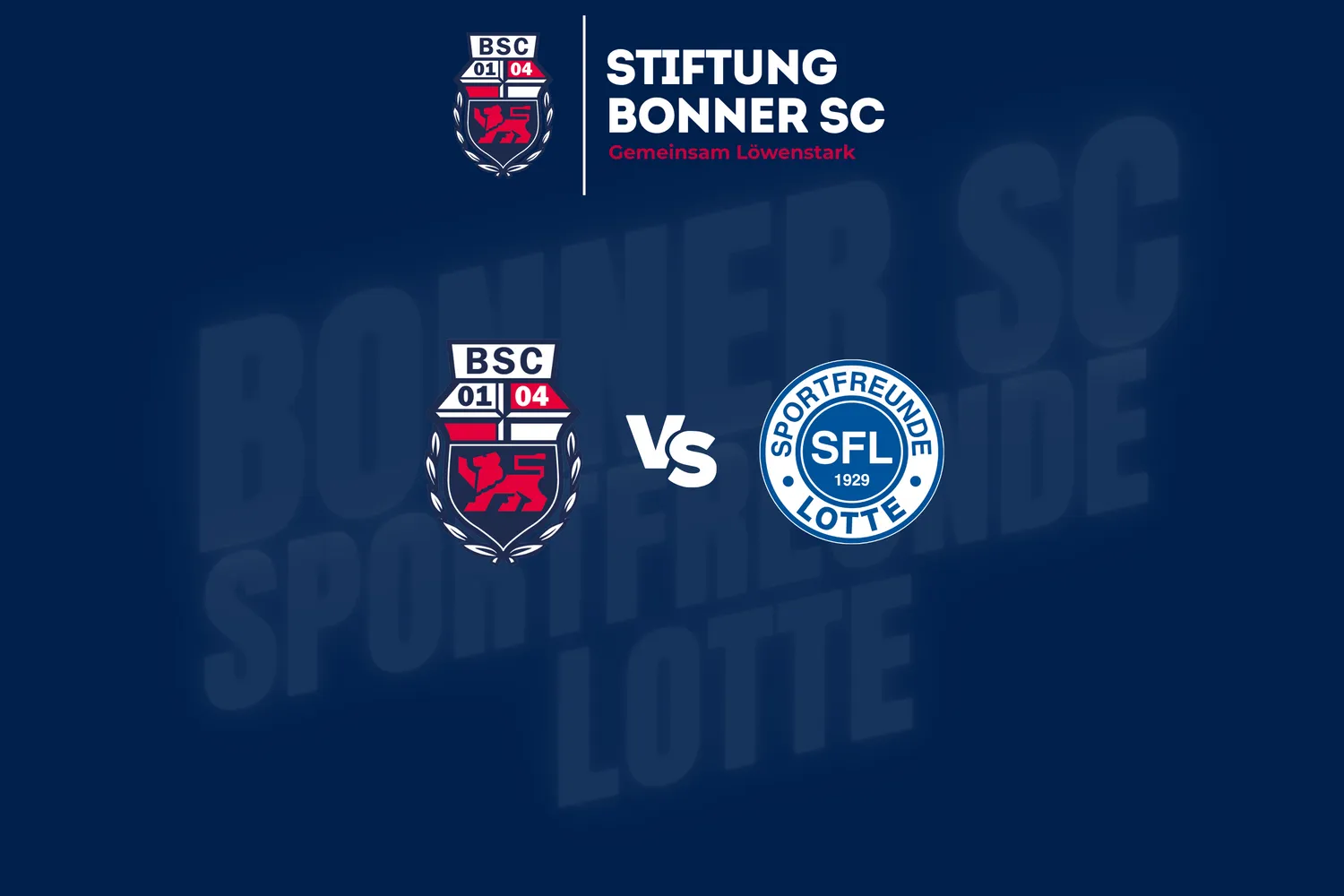 Stiftungsspieltag gegen die Sportfreunde Lotte