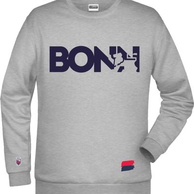 SWEATER BONN GRAU/NAVY
