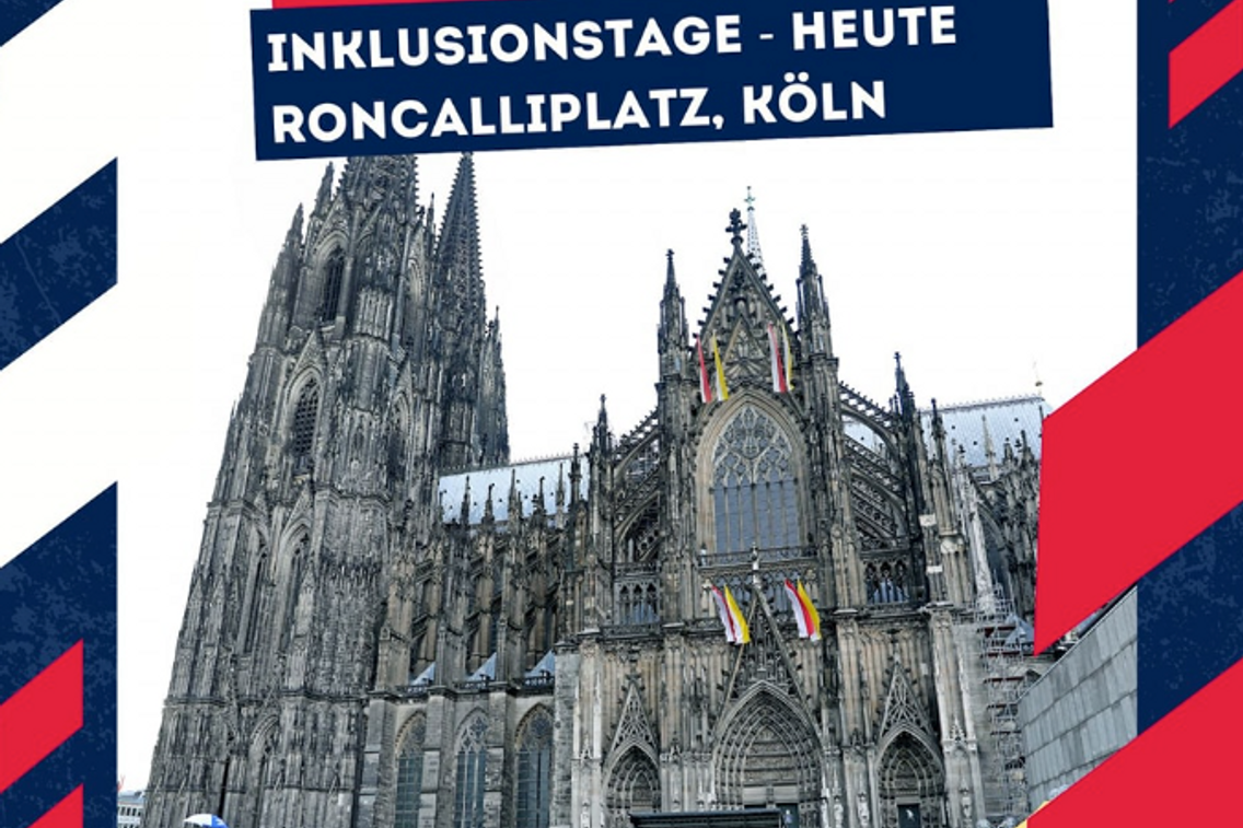 Foto zum Newsartikel FUSSBALL-INKLUSIONSTAGE auf dem Kölner Roncalliplatz