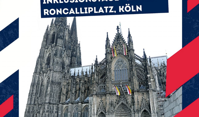FUSSBALL-INKLUSIONSTAGE auf dem Kölner Roncalliplatz