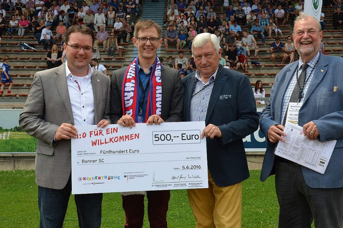 Foto zum Newsartikel 1:0 für ein Willkommen!