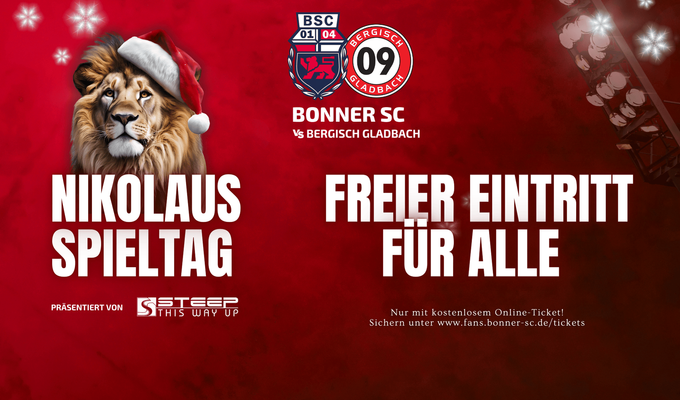 Freier Eintritt: Steep Nikolaus-Spieltag