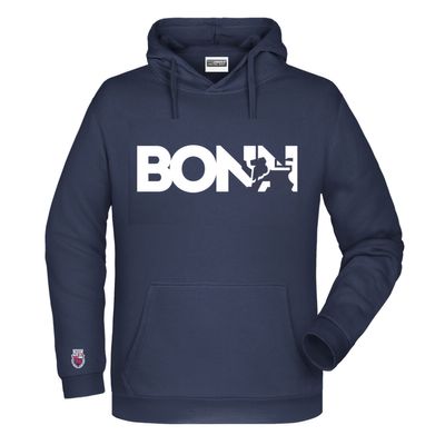 Hoodie Bonn Navy/Weiß