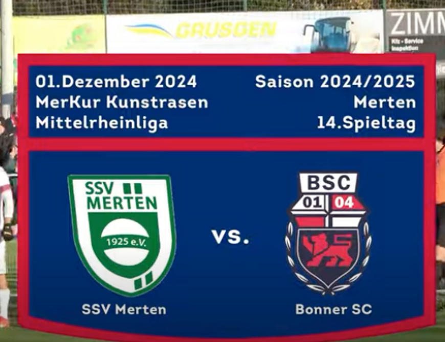 Umkämpfter Sieg im Spitzenduell! | SSV Merten - Bonner SC