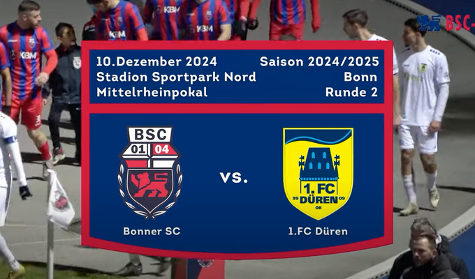 Mittelrheinpokal--Bonner SC vs. 1.FC Düren 1-2