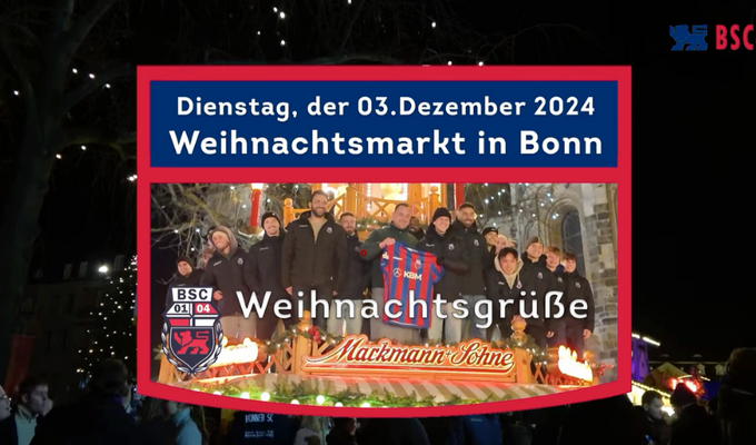Bonner SC wünscht frohe Weihnachten